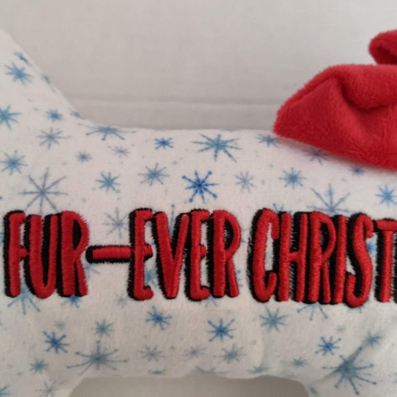 Frisco Holiday Fur-Ever Plush Bone Dog Toy - Picture 2 of 5